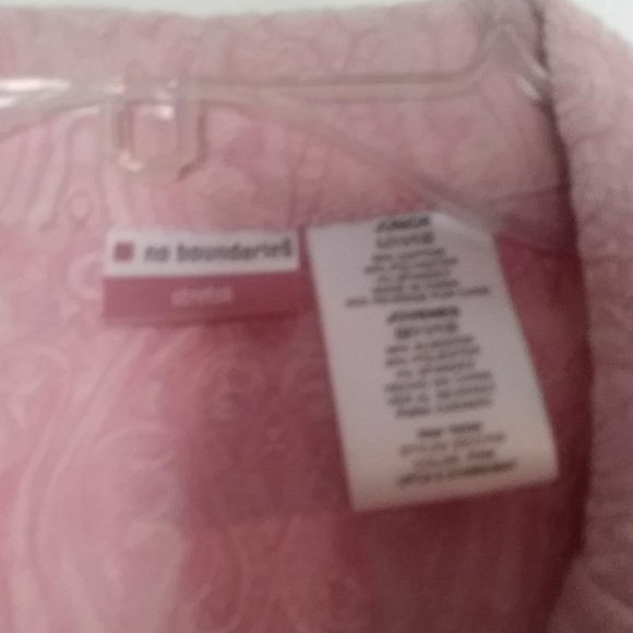 No Boundaries Stretch Pink Damask Jacket - Picture 3 of 3